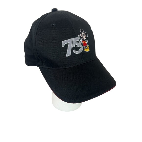 VTG Walt Disney World 75 yrs with Mickey Snapback Hat  Adult Baseball Cap - Picture 6 of 9